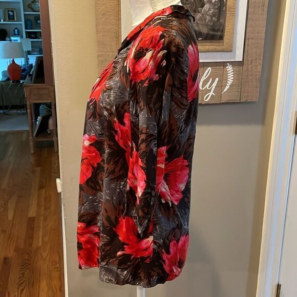 Boden Floral Silk Blend Blouse - Picture 3 of 8